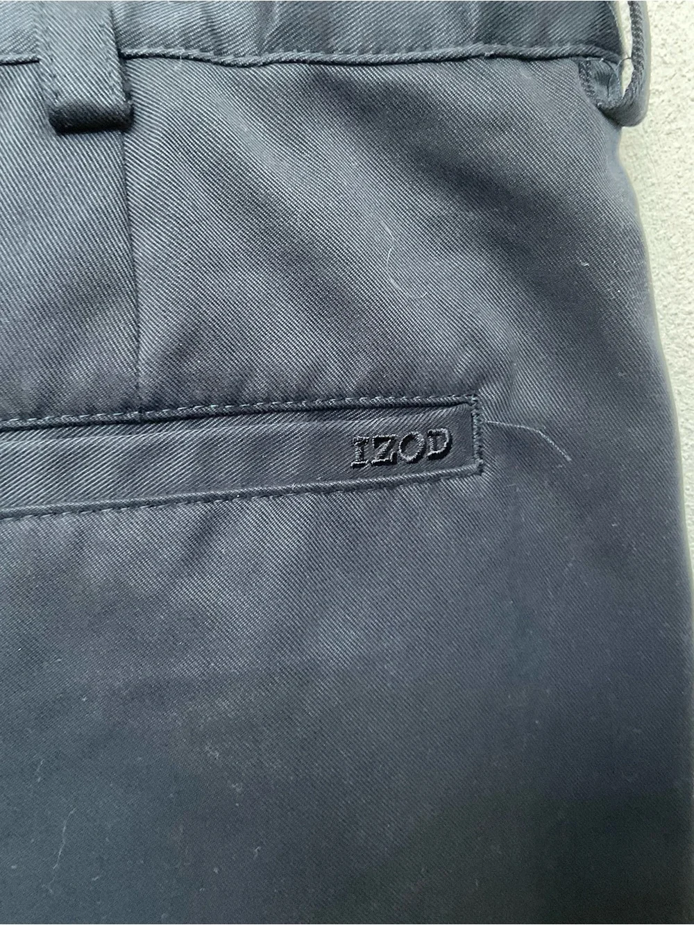 IZOD XFG Navy Blue Elastic Waist Flat Front Golf Shorts Size 38 Men's Preppy